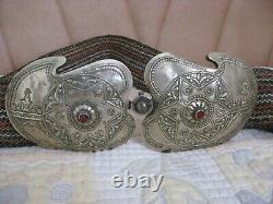 Ancient Bulgarian Silver Hoop Earrings, Handmade and Decorated with Ornaments