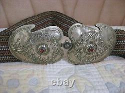 Ancient Bulgarian Silver Hoop Earrings, Handmade and Decorated with Ornaments