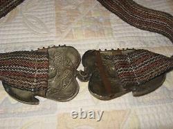 Ancient Bulgarian Silver Hoop Earrings, Handmade and Decorated with Ornaments