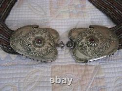 Ancient Bulgarian Silver Hoop Earrings, Handmade and Decorated with Ornaments