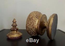 Ancient Burmese Lacquer Gilt Lacquered Bowl Bowl Offerings Offertory Burma Hsun Ok