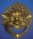 Ancient Chinese Gilded Bronze Mask Guardian Demon 19th / Early 20th Century