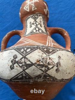Ancient Clay Jug North Africa Tuareg Berber Beautifully Painted