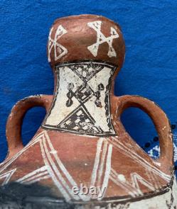 Ancient Clay Jug North Africa Tuareg Berber Beautifully Painted