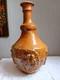Ancient Glazed Terracotta Bottle 18th 19th Century Popular Art Medallions
