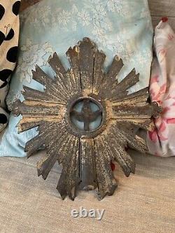 Ancient Holy Cross Holy Spirit Procession 18th Tole Zinc Processional Cross
