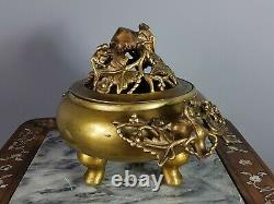 Ancient Indochina Burns Perfume Bronze V. Around 1900. Very Good Condition