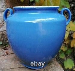 Ancient Kitchenware French XIX Th Confit Blue Icepot 1,875 KG