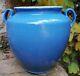 Ancient Kitchenware French Xix Th Confit Blue Icepot 1,875 Kg