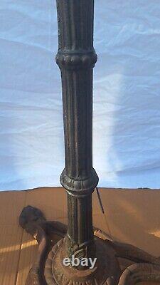 Ancient Large Cast Iron Bistro Table Leg. Vintage