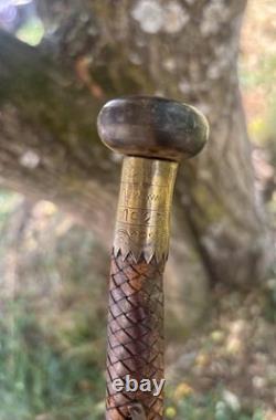 Ancient Makila/Basque Walking Stick/1923/Bayonne Euzkadi