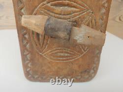 Ancient Necklace For Large Carved Wooden Bell 19th S Popular Art