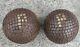 Ancient Pairs Of Lyon-style Studded Petanque Balls Monogram Pp/popular