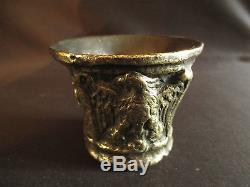 Ancient Small Apothecary Mortar In Bronze XVIII Or Early 19th Century