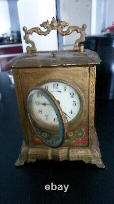 Ancient Travel Clock Asia Indochine 19th Century