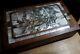 Ancient Wooden Box With Mother Of Pearl Inlay Chest Indochine Chinese Mother Of Pearl Box