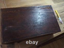 Ancient Wooden Box with Mother of Pearl Inlay Chest Indochine Chinese Mother of Pearl Box