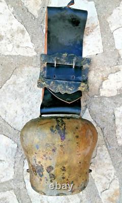 Ancient huge cow bell transhumance Alsace Kaysersberg