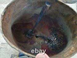 Ancient huge cow bell transhumance Alsace Kaysersberg