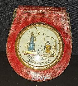 Ancient leather wallet very original late 18th early 19th century