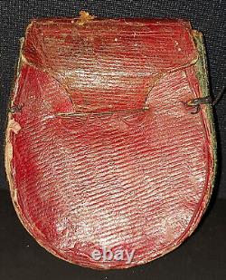 Ancient leather wallet very original late 18th early 19th century