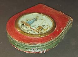 Ancient leather wallet very original late 18th early 19th century