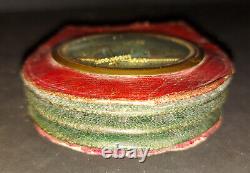 Ancient leather wallet very original late 18th early 19th century