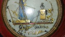 Ancient leather wallet very original late 18th early 19th century