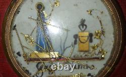 Ancient leather wallet very original late 18th early 19th century