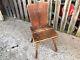 Ancient Solid Wood Chair In Popular Queyras Or Savoie Style Mountain Cottage Decoration