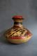 Ancient Terracotta Gourd With Painted Ethnic Decoration, Origin To Be Determined