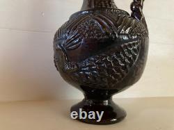 Ancient zoomorphic pitcher in glazed earthenware to restore 18th century Saintonge