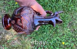 Ancient zoomorphic pitcher in glazed earthenware to restore 18th century Saintonge