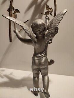 Angel Sculpture Regular Xixth Angelot Fronton Putti Decoration
