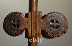Anthropomorphic Paddle Distaff, 19th Century