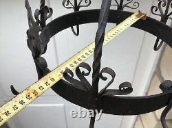 Antique And Rare Ex-officio Crown In Forged Iron Bird Decoration