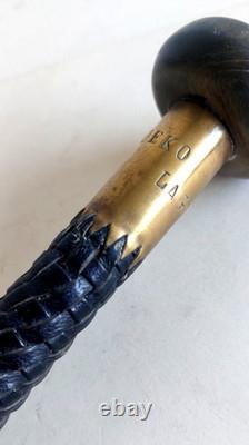 Antique Basque Makila Walking Stick – “My Travelling Companion”