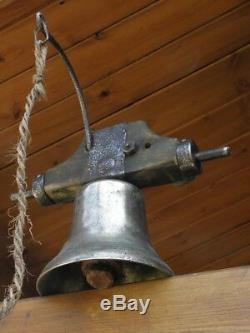 Antique Bell Bronze Of Schoolhouse Castle Chateau Xixth Century