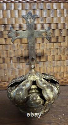 Antique Brass Crown for Religious Statue
