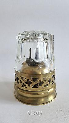 Antique Brass Lamp Smoking Chinese (op War) 19th Century # 7