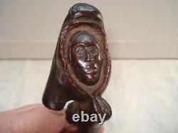 Antique Cane Handle Folk Art