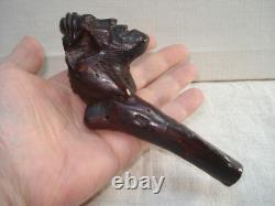 Antique Cane Handle Folk Art