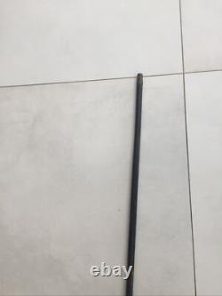 Antique Cane Silver Handle Chiseled Patterns Milord Cane 19th Century