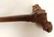 Antique Carved Wooden Monoxyle Cane With Monkey Animal Head Popular Art 19th Century