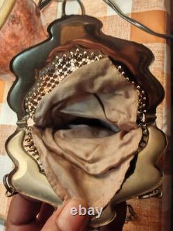 Antique Chainmail Alms Bag in Art Nouveau Style (1900s)