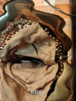 Antique Chainmail Alms Bag in Art Nouveau Style (1900s)
