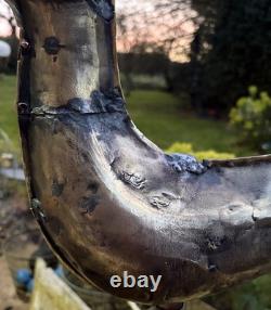 Antique Copper Riveted Rooster Weather Vane Normandy