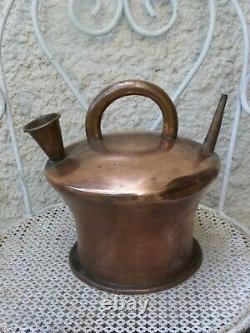 Antique Copper Watering Can Bath Jug 19th Century