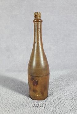 Antique Dice Box in the Shape of a Champagne Bottle 1900s