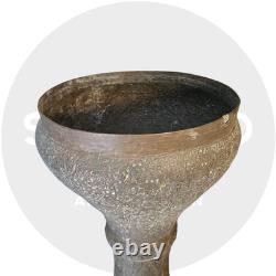 Antique Engraved Metal Darbuka / Doumbek, Syrian or Persian Work, Late 19th Century